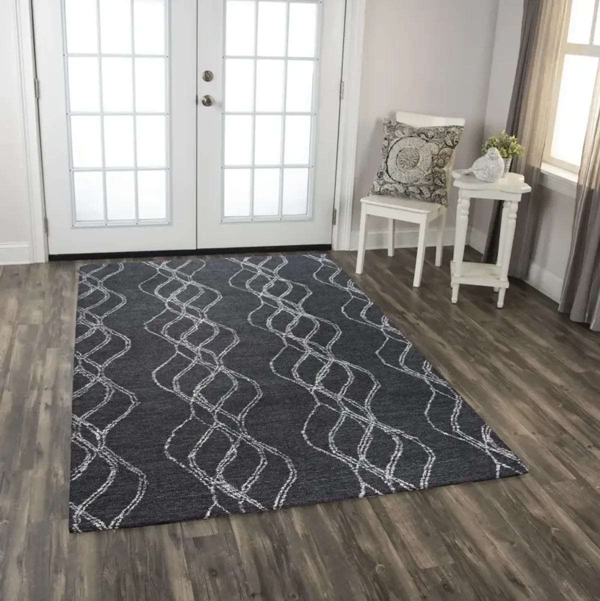 Taylor Charcoal  Wool 8'6" x 11'6" Rectangle Rug