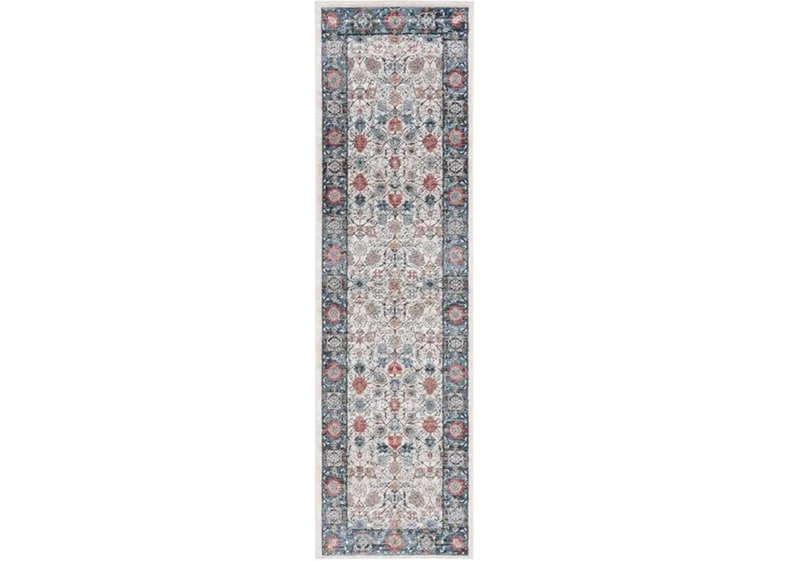 ROSEWOOD 106 Blue 2'-3' X 8' Runner Rug