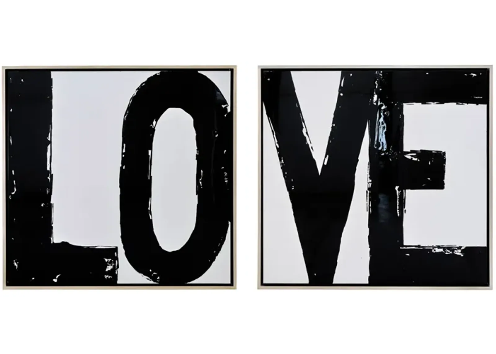 Hand Painted Love Frame - Set of 2