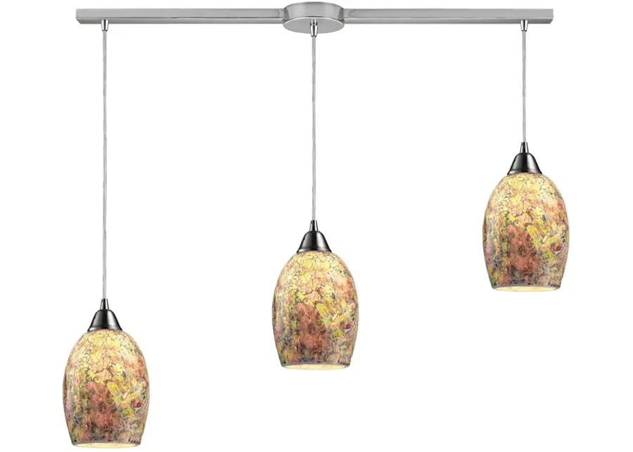 Avalon 5" Wide 3-Light Mini Pendant - Satin Nickel