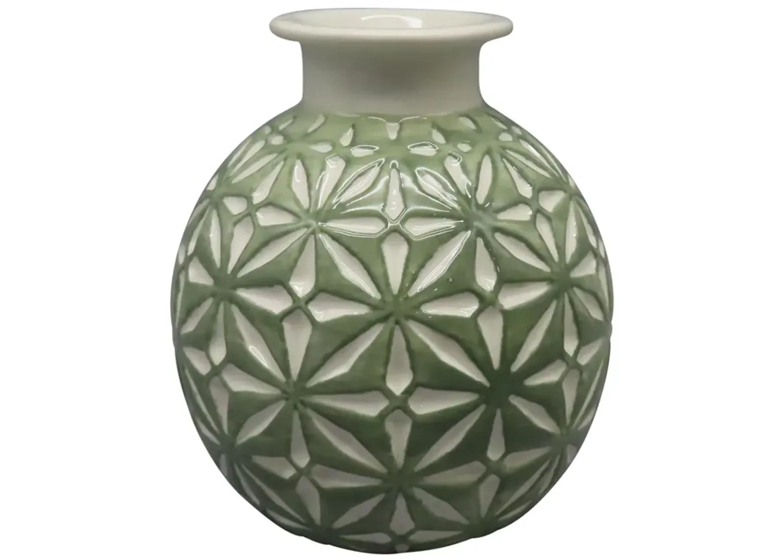 Cer, 6" Daisy Vase, Dark Sage