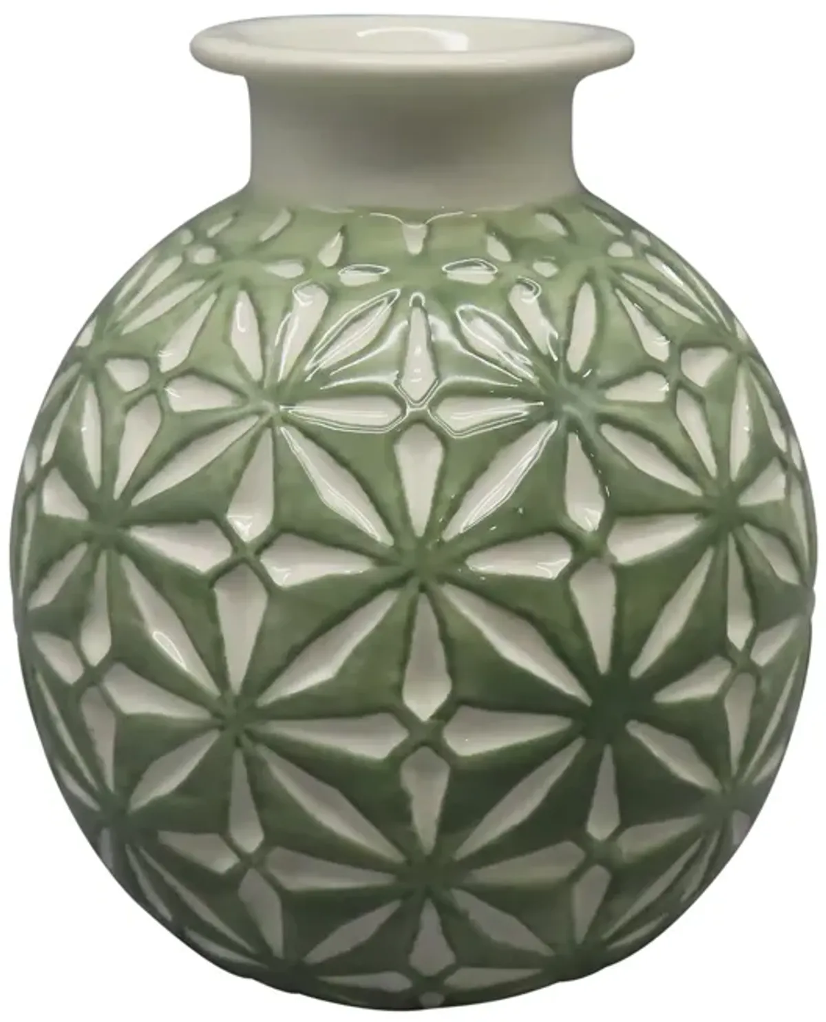 Cer, 6" Daisy Vase, Dark Sage