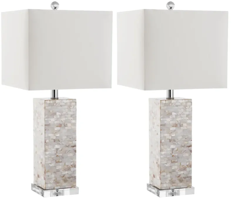 Homer 26-Inch H Shell Table Lamp - Set of 2