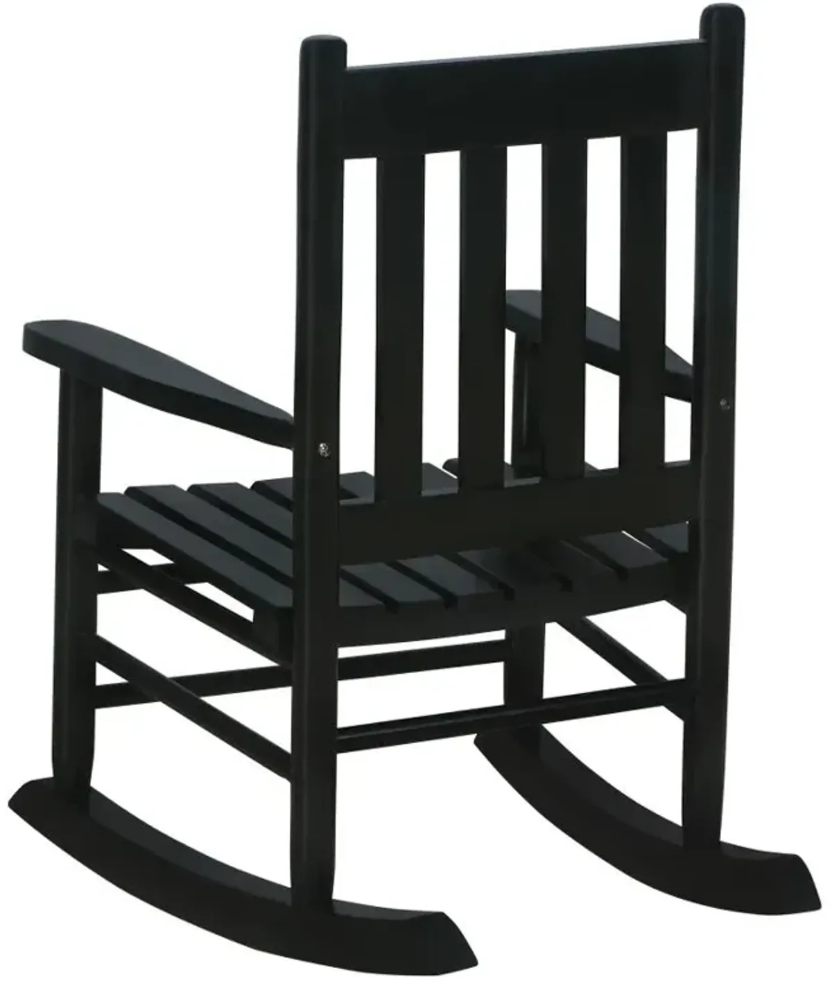 Annie Slat Back Youth Rocking Chair Black