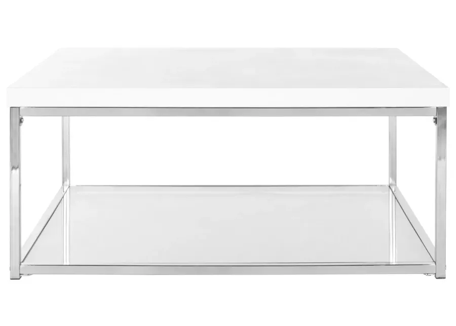 MALONE CHROME HIGH GLOSS COFFEE TABLE