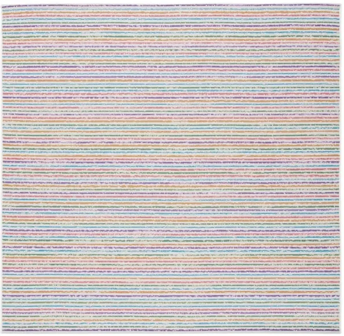 SUMMER 421 Blue  6'-7' X 6'-7' Square Square Rug