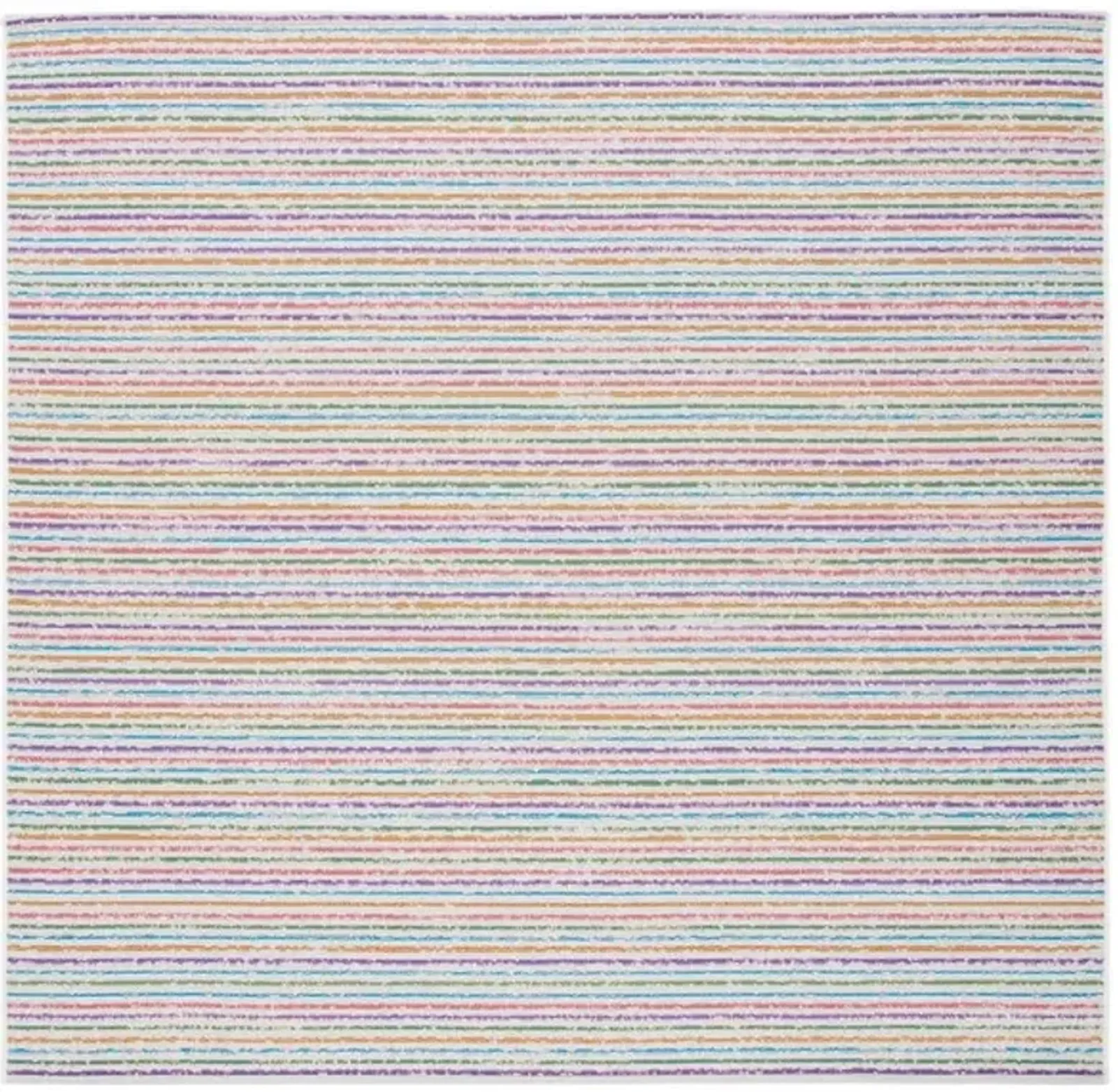 SUMMER 421 Blue  6'-7' X 6'-7' Square Square Rug