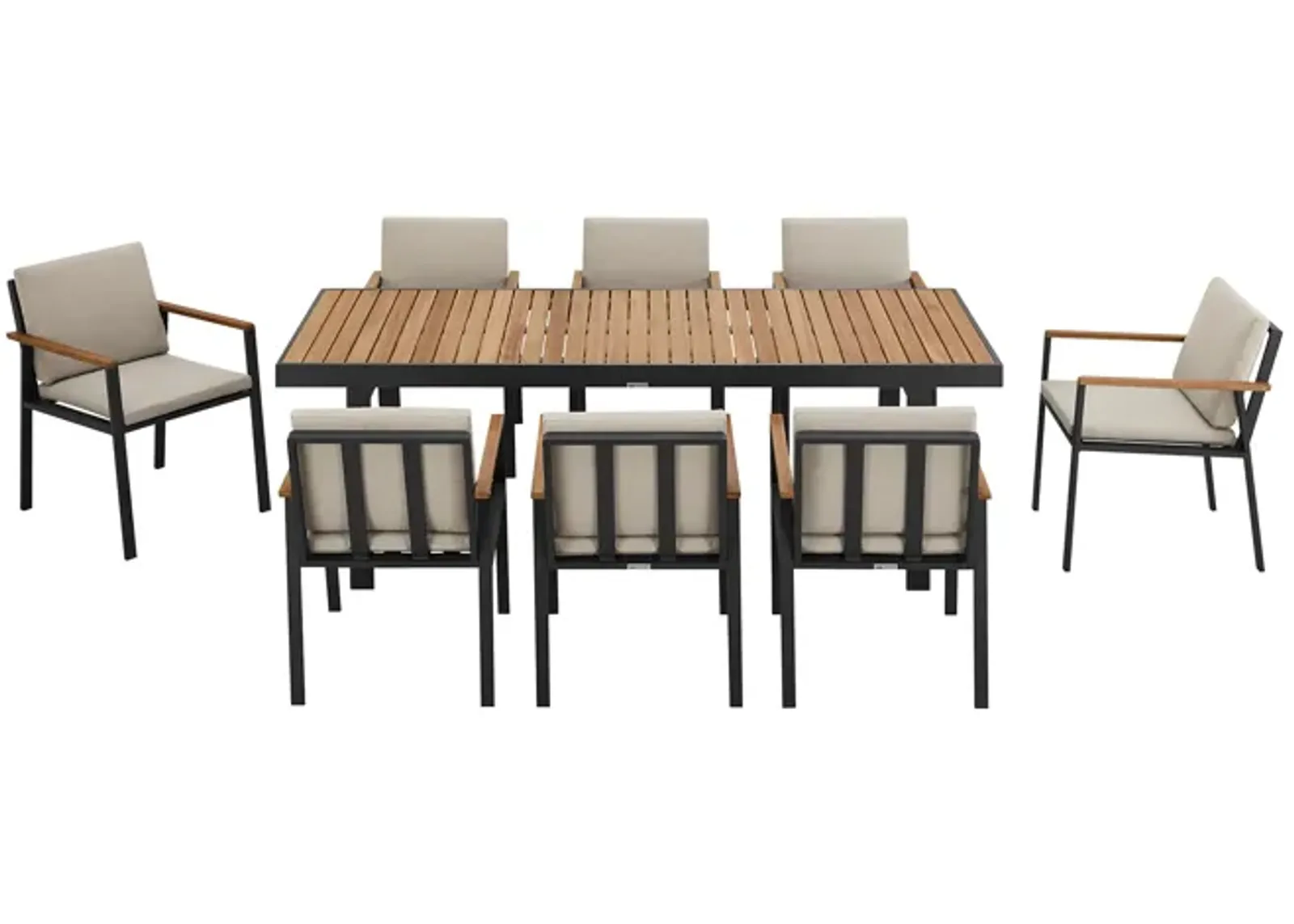 Nofi Outdoor 9-Piece Dining Set 