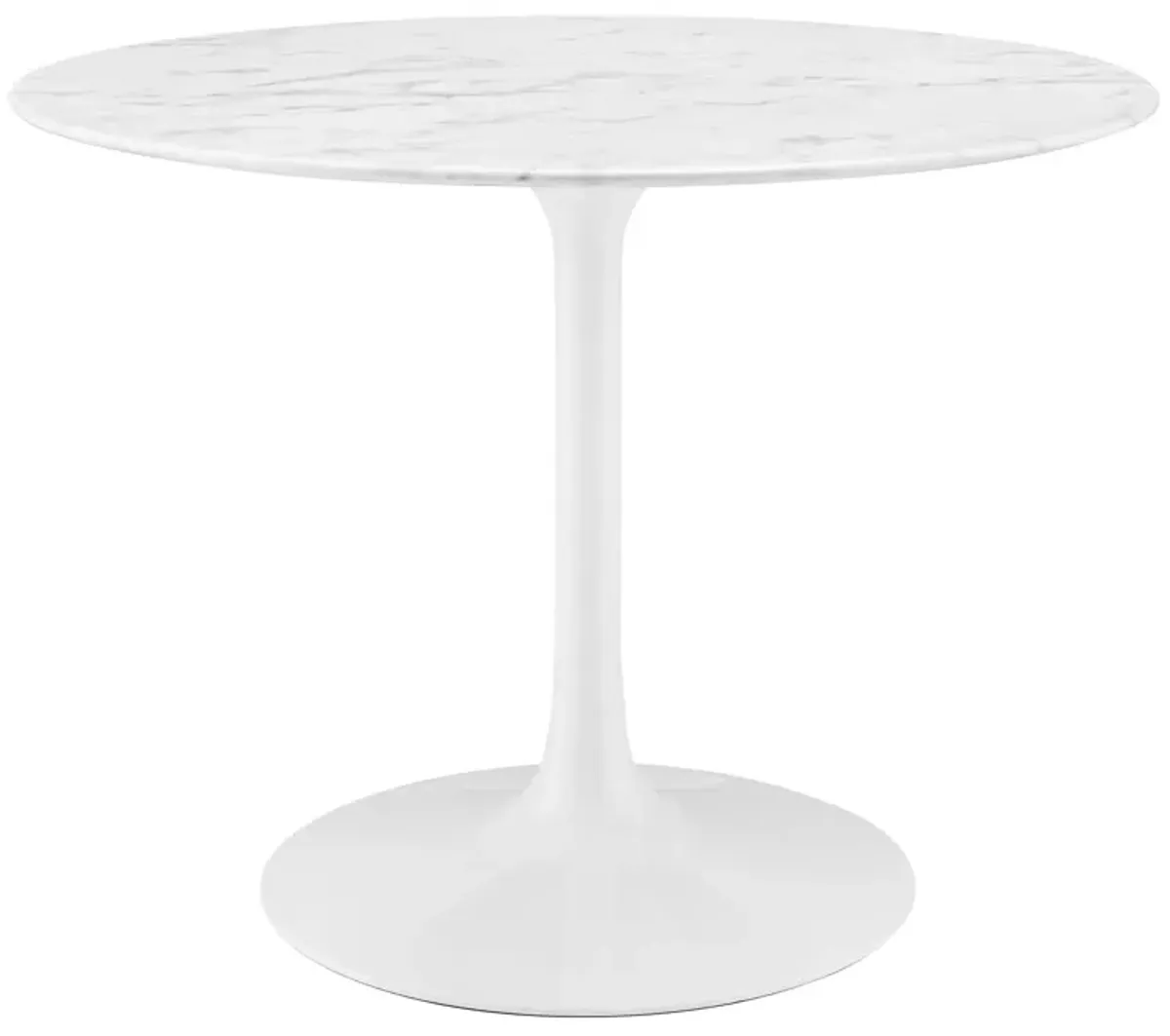 Lippa 40" Round Artificial Marble Dining Table