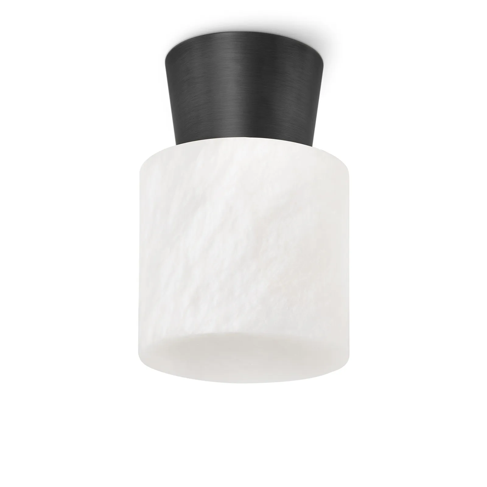 Hazel Alabaster Oil Rubbed Bronze Flush Mount