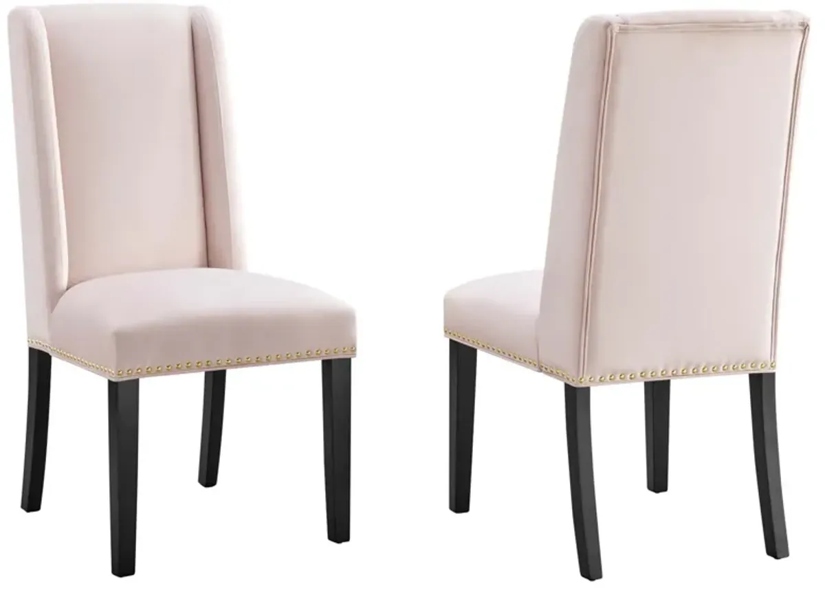 Baron Performance Velvet Dining Chairs - Set of 2