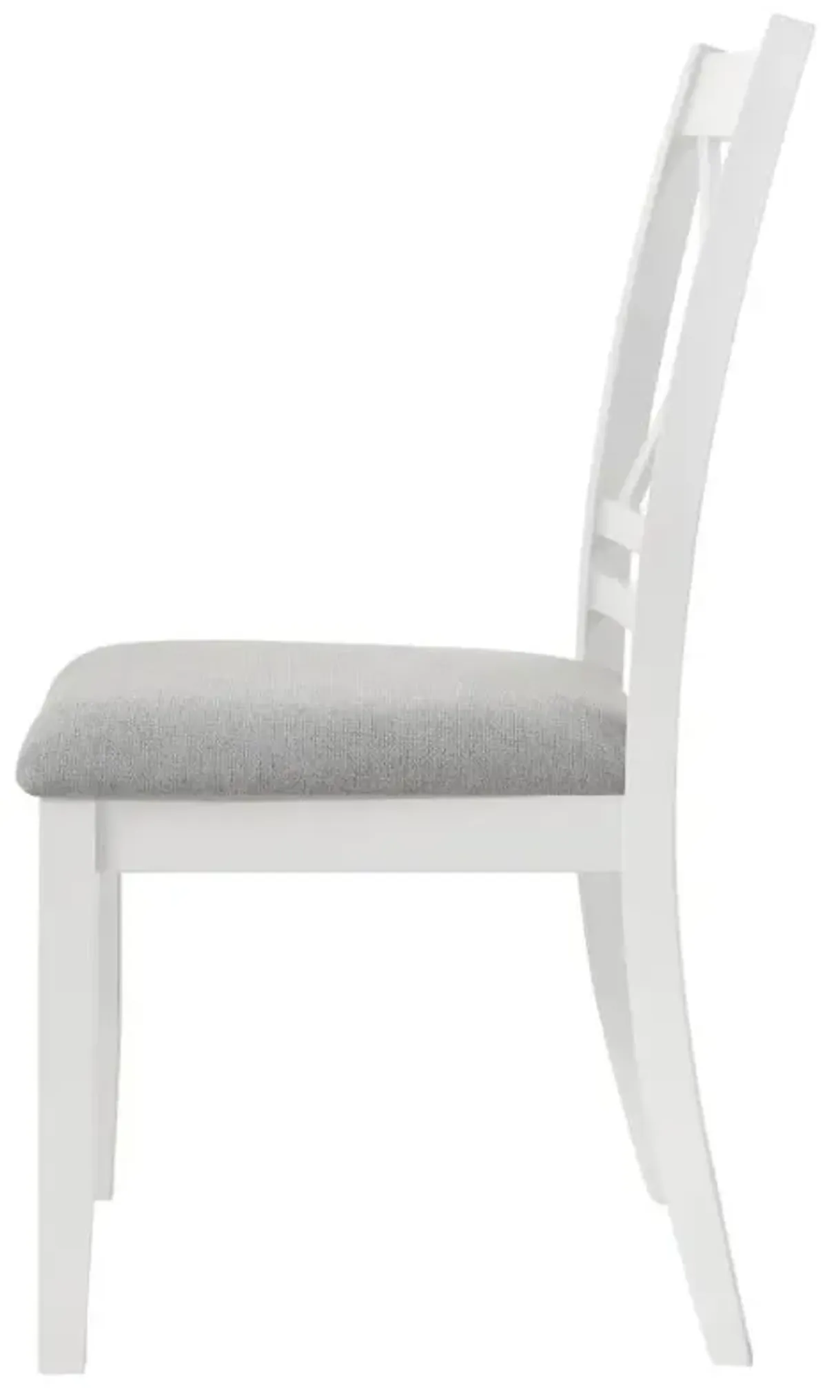 Hollis Cross Back Wood Dining Side Chair White (Set of 2)