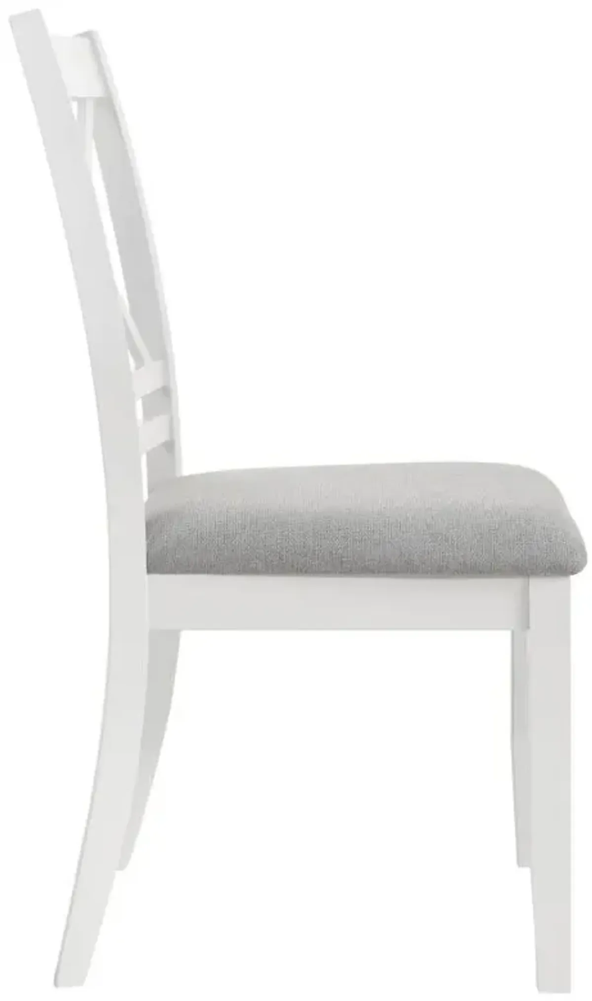 Hollis Cross Back Wood Dining Side Chair White (Set of 2)