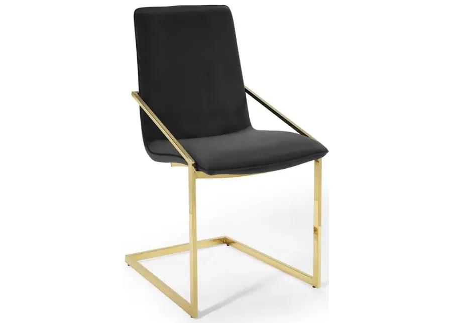 Pitch Performance Velvet Dining Armchair