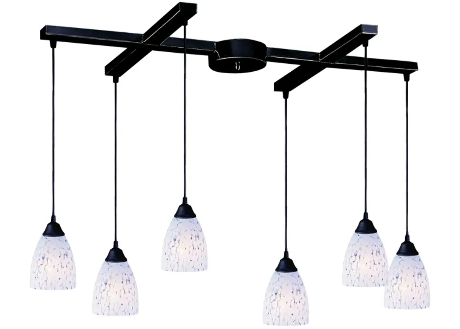 Classico 17" Wide 6-Light Mini Pendant - Dark Rust