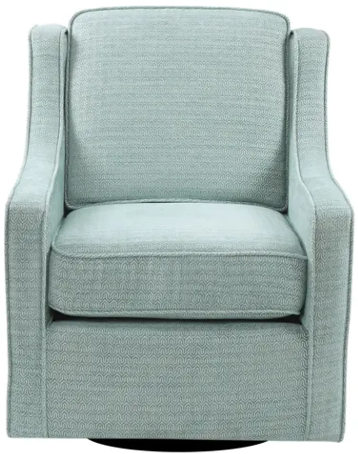 Madison Park Harris Dusty Aqua Chenille Swivel Chair