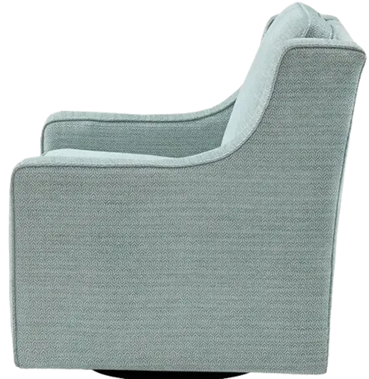 Madison Park Harris Dusty Aqua Chenille Swivel Chair