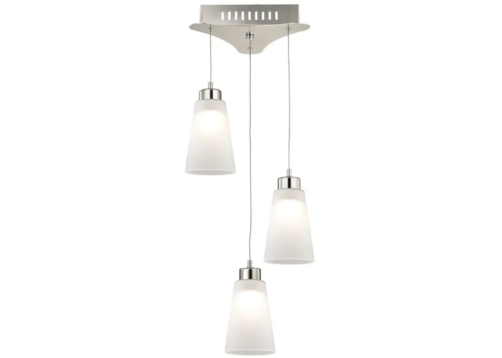 Coppa 11" Wide 3-Light Mini Pendant - Satin Nickel