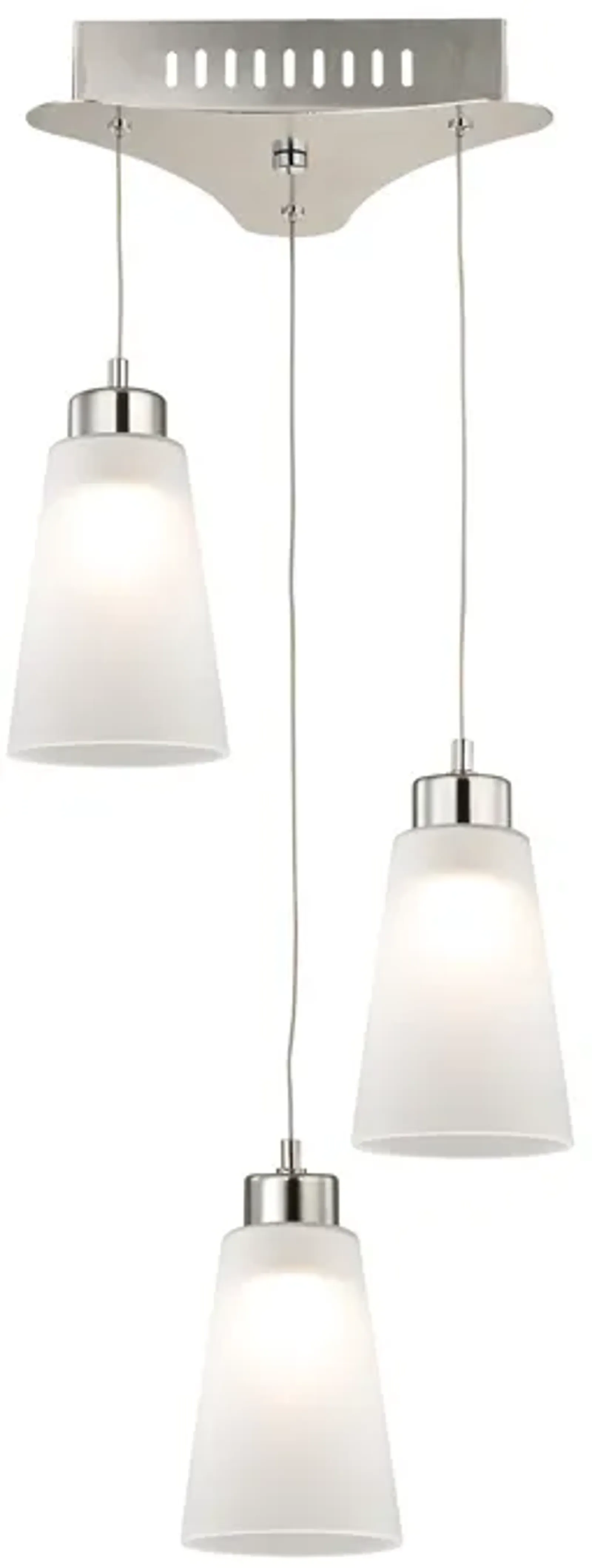 Coppa 11" Wide 3-Light Mini Pendant - Satin Nickel