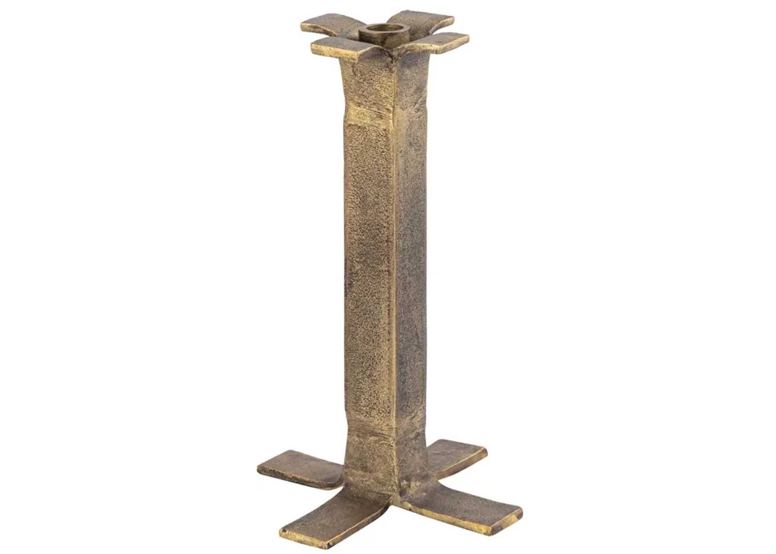 Splay Candleholder - Medium Aged Brass