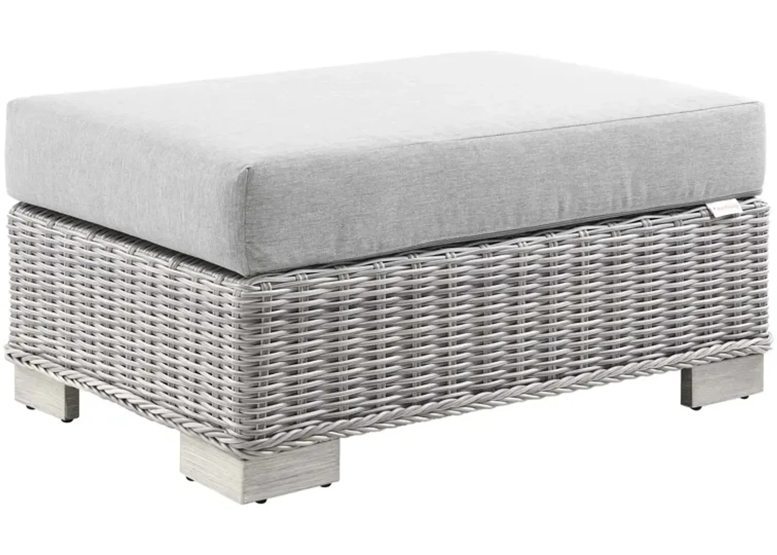 Conway Outdoor Patio Wicker Rattan Ottoman