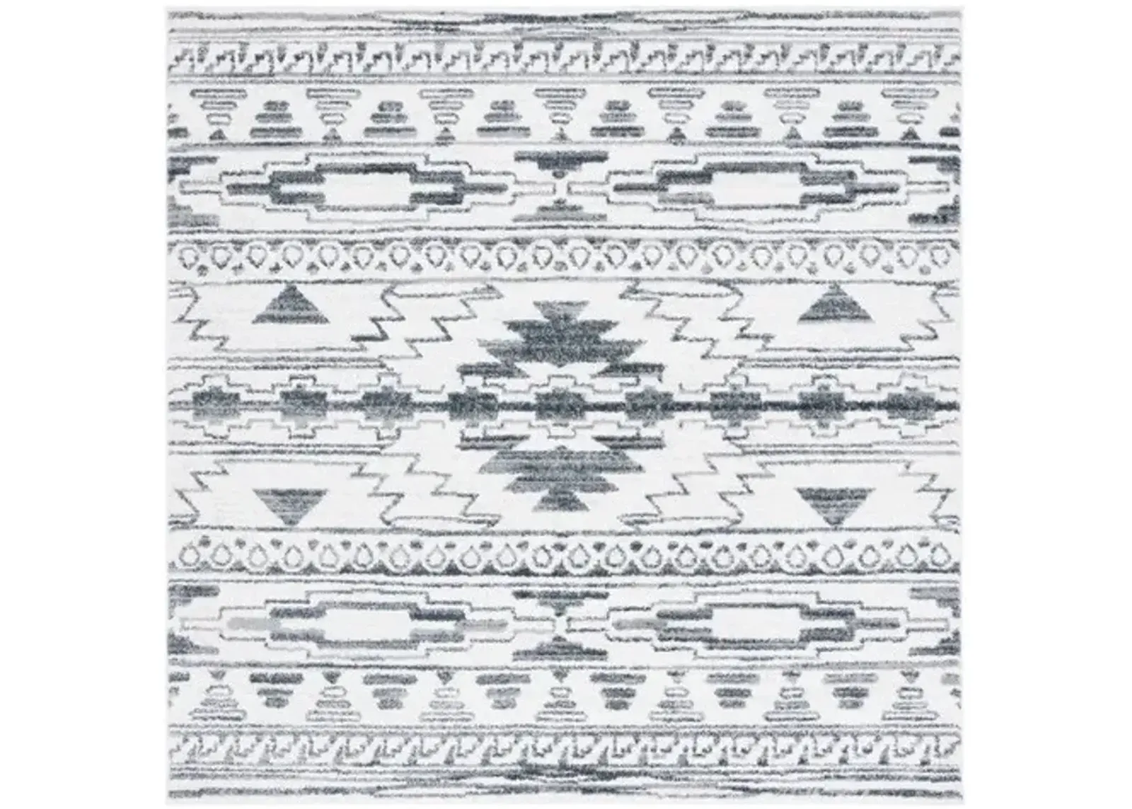 LAYLA 105 Grey 6'-7' X 6'-7' Square Square Rug