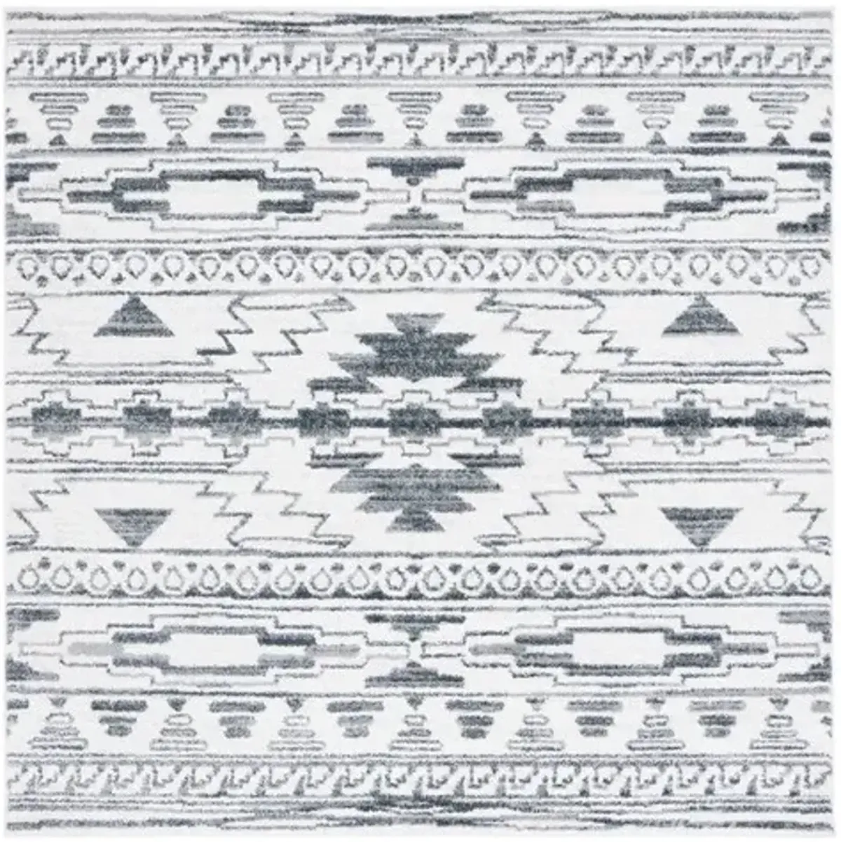 LAYLA 105 Grey 6'-7' X 6'-7' Square Square Rug