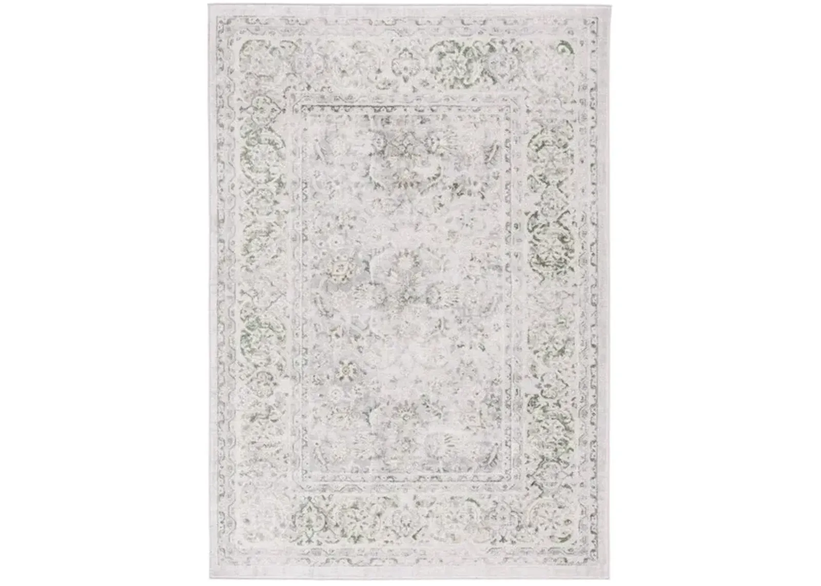 PALMA 326 Green 6'-7' X 6'-7' Square Square Rug