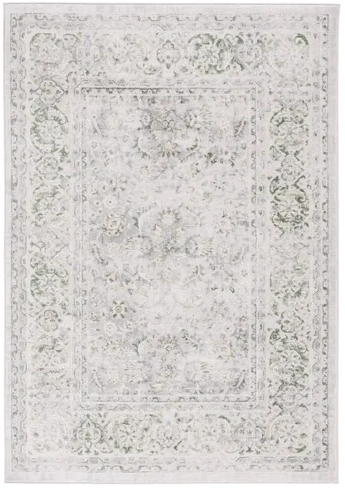 PALMA 326 Green 6'-7' X 6'-7' Square Square Rug