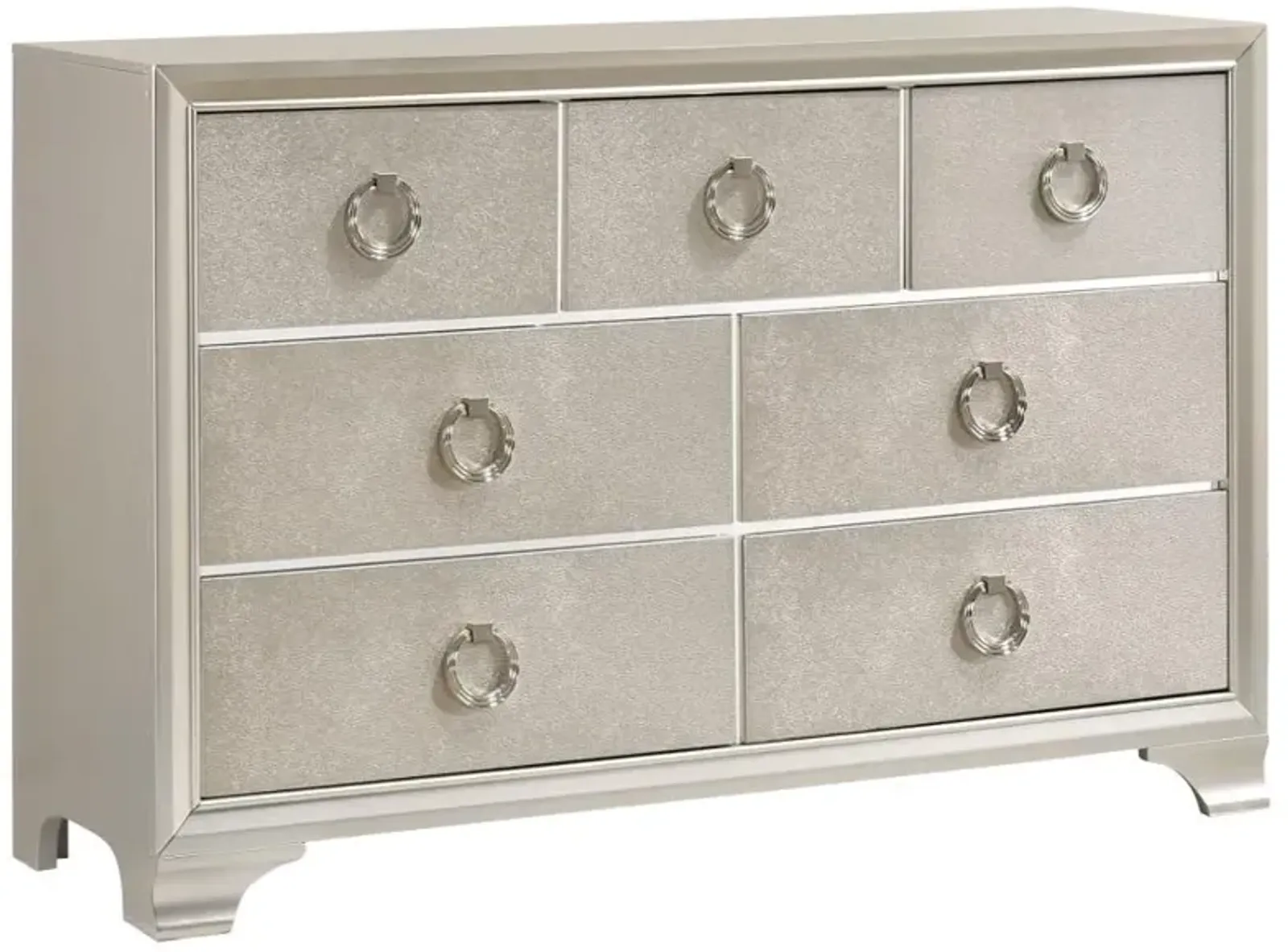 Salford 7-drawer Dresser Metallic Sterling