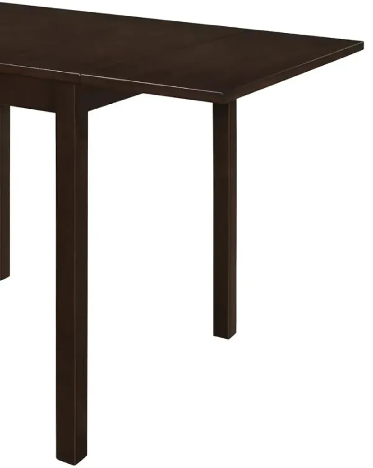 Kelso Rectangular Dining Table with Drop Leaf Cappuccino