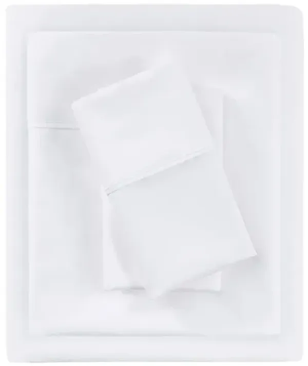 Beautyrest 1000 Thread Count White HeiQ Smart Temperature Cotton Blend 4 PC Sheet Set