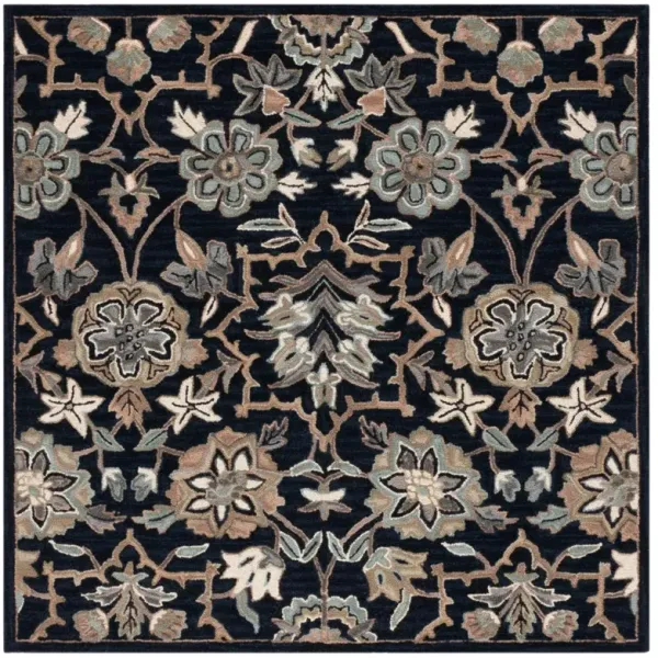 METRO 325 BLACK  6' x 6' Square Square Rug
