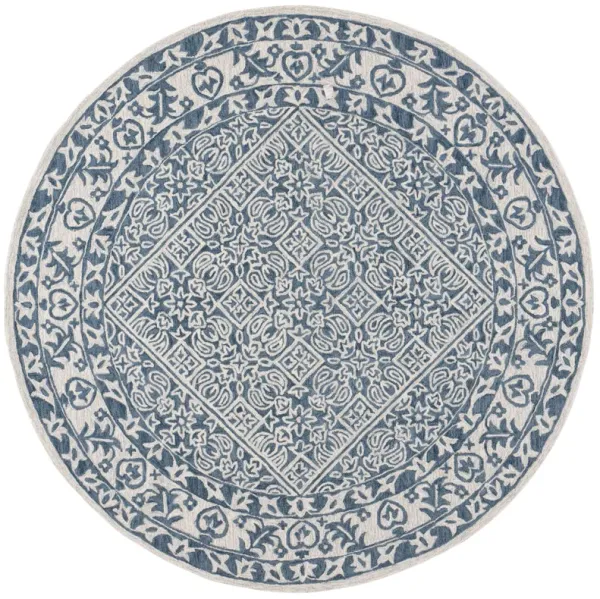 DIP DYE Hand Tufted 7' x 7' Round area rug