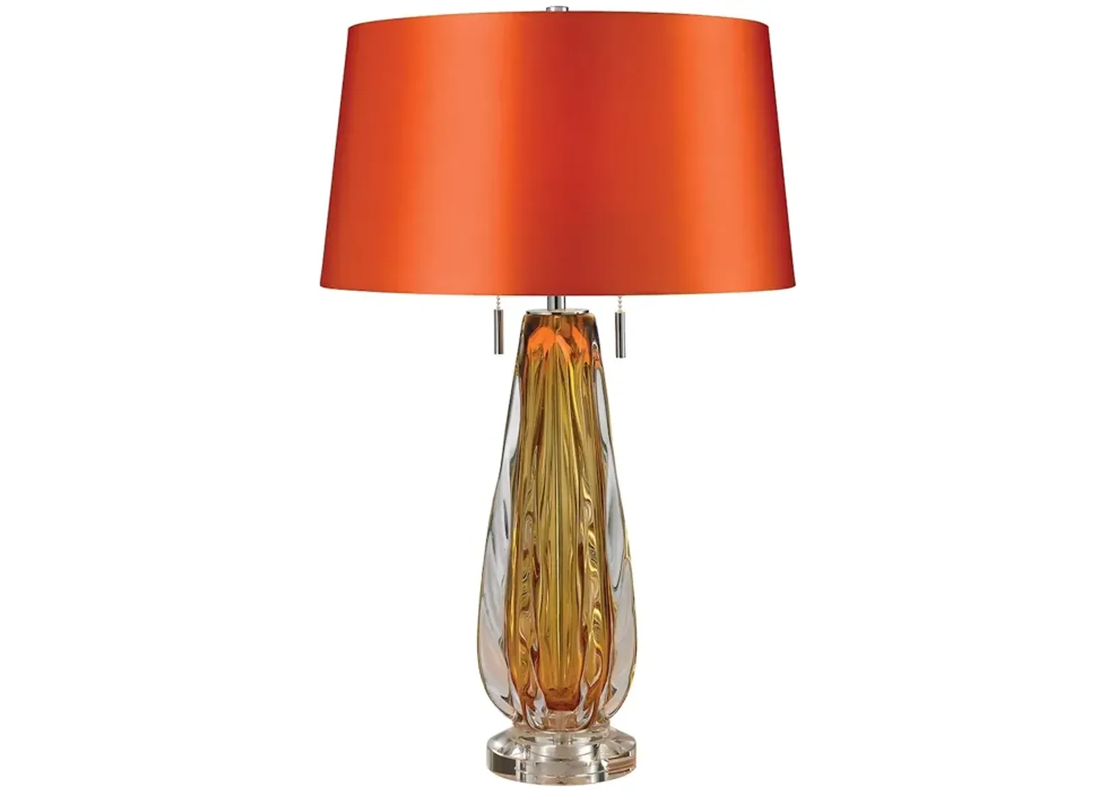 Modena 26" High 2-Light Table Lamp - Amber