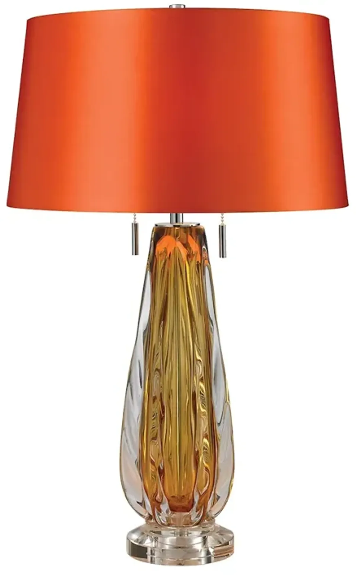 Modena 26" High 2-Light Table Lamp - Amber