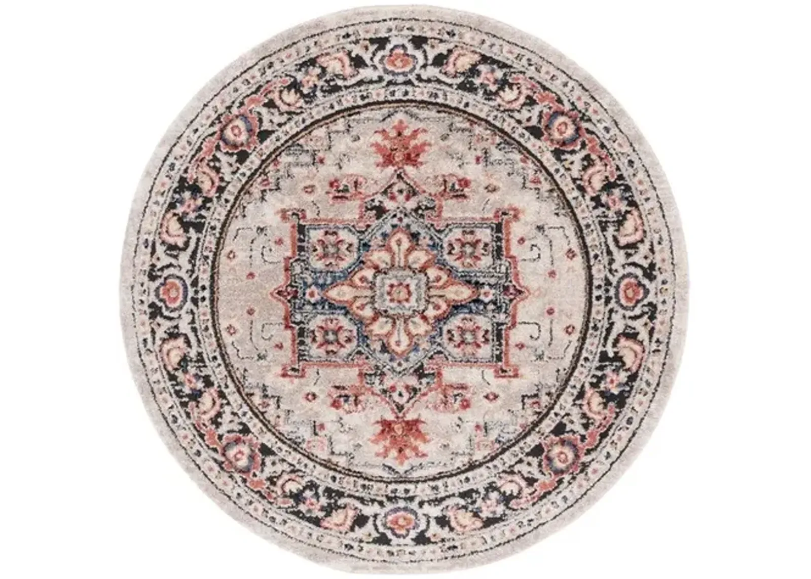 LUNA 104 Multi 6'-7' X 6'-7' Round Round Rug