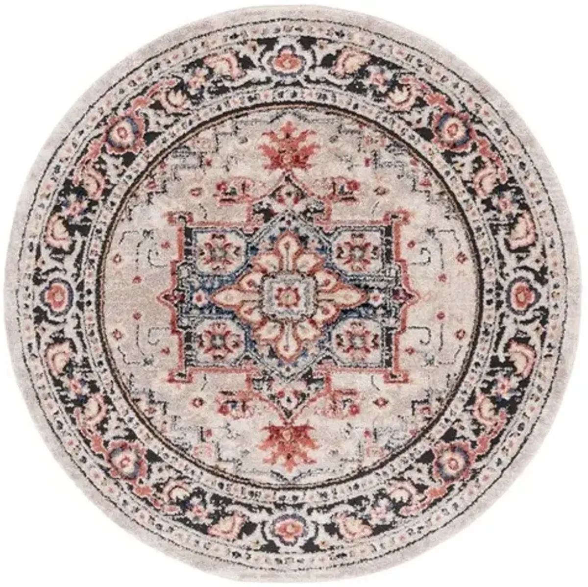 LUNA 104 Multi 6'-7' X 6'-7' Round Round Rug