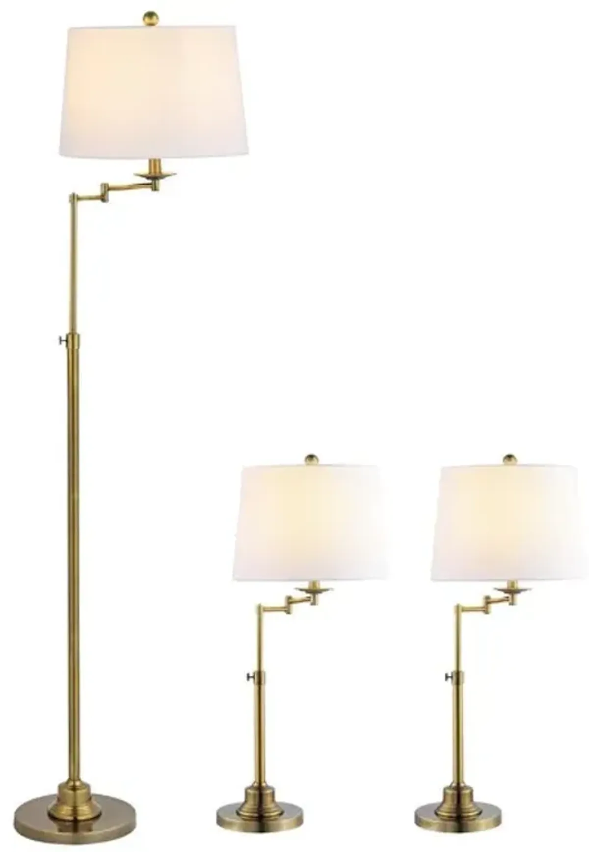 NADIA FLOOR AND TABLE LAMP SET