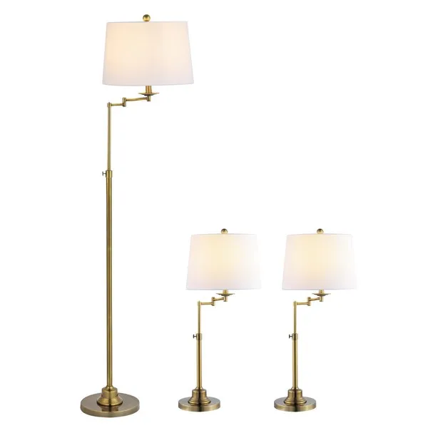 NADIA FLOOR AND TABLE LAMP SET