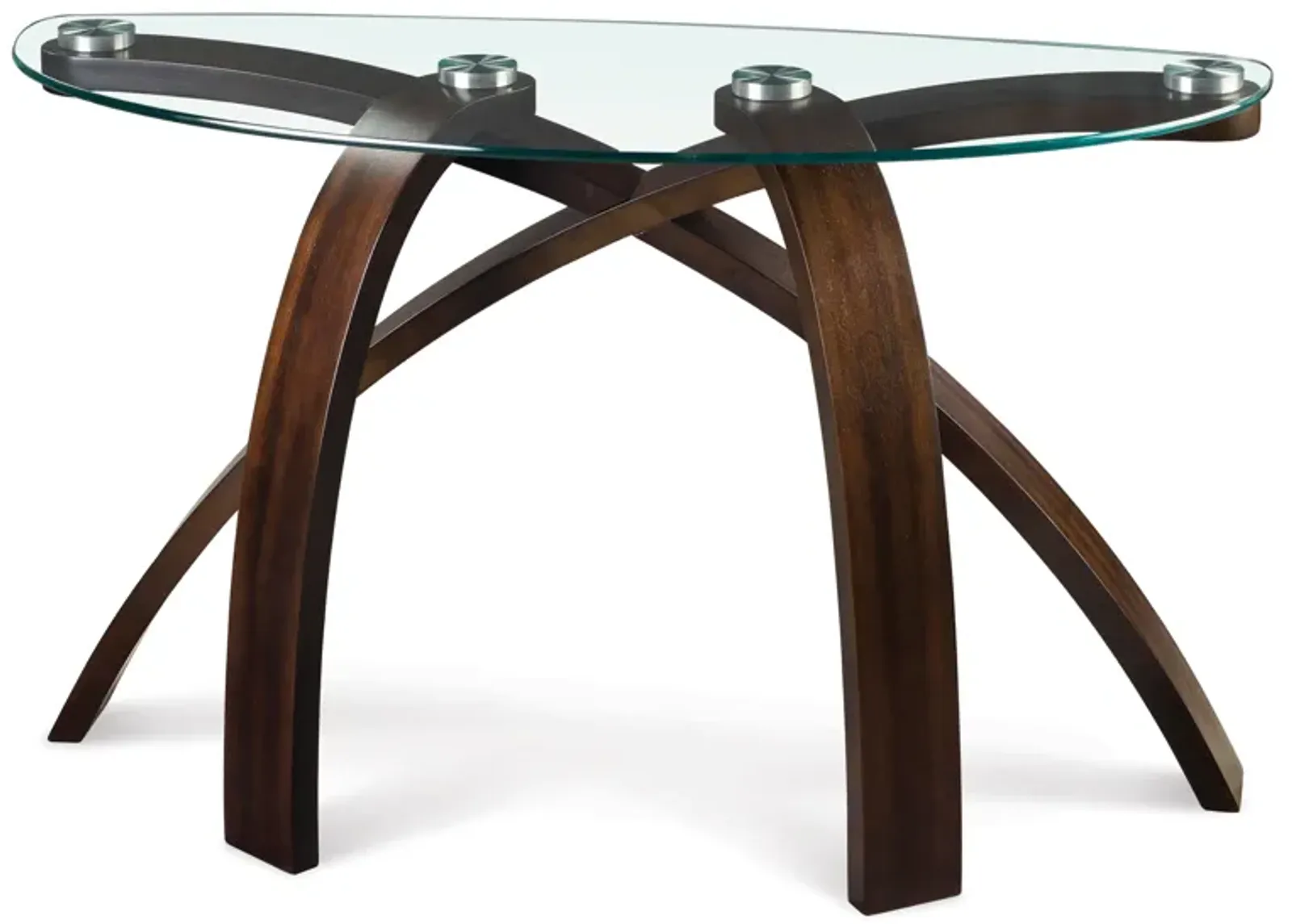 Allure Glass Top Sofa Table 