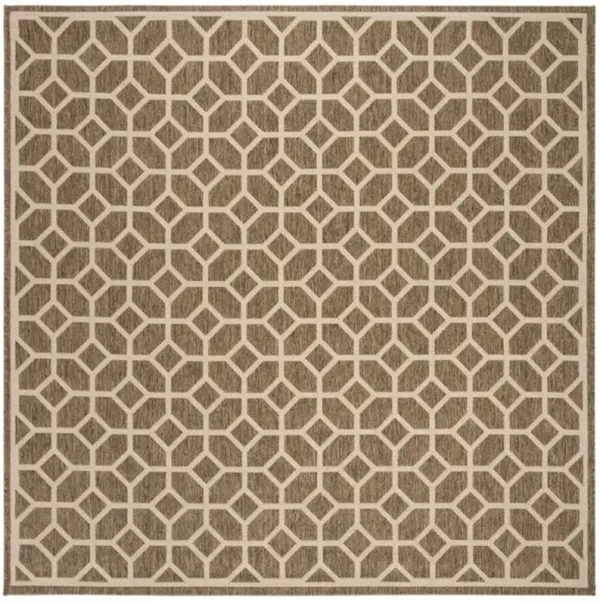 LINDEN 127 Collection LND127D-6SQ Beige / Cream 6'-7" X 6'-7" Square