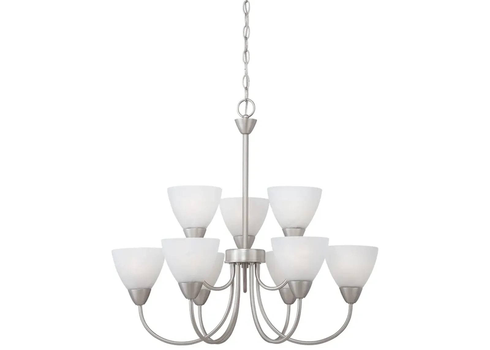 Tia 25.98" Wide 5-Light Chandelier - Matte Nickel