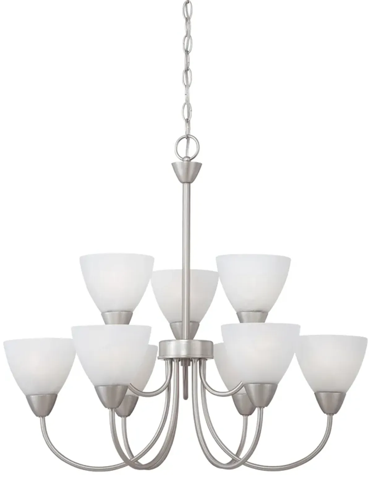 Tia 25.98" Wide 5-Light Chandelier - Matte Nickel