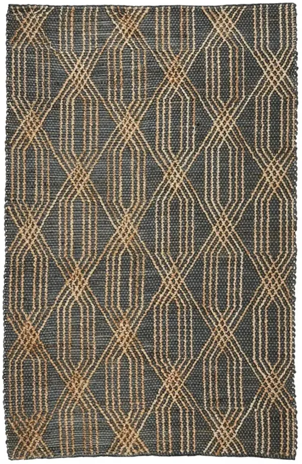 Tustin Blue Charcoal/Natural 2x3