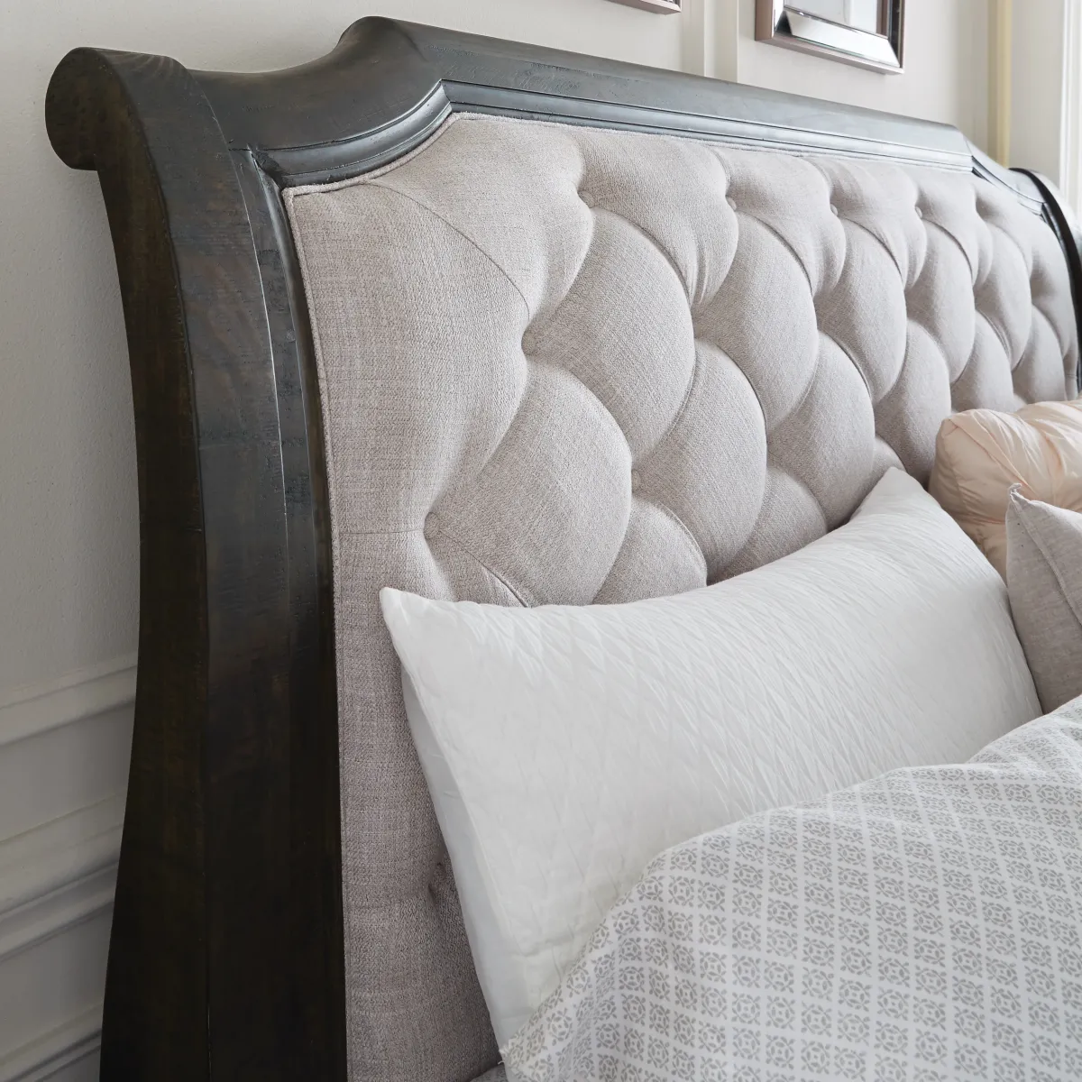 Bellamy King Sleigh Bed Headboard