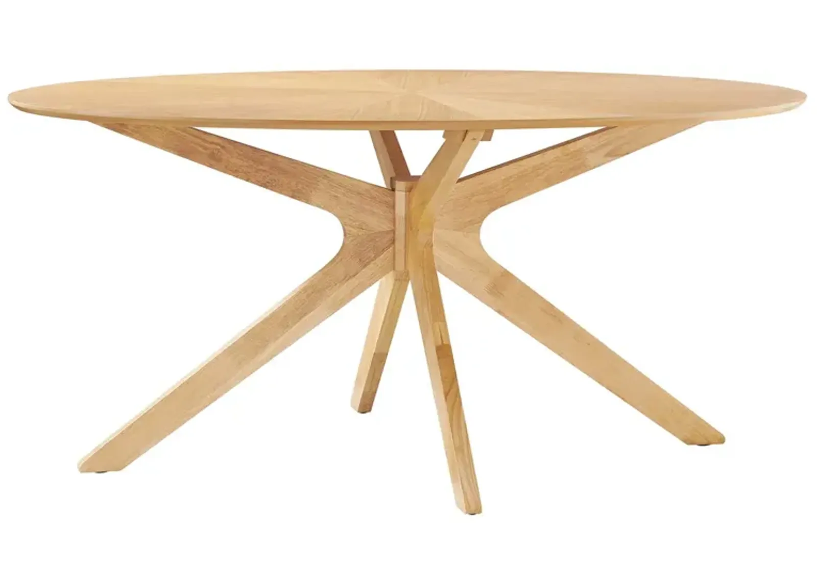 Crossroads 63" Oval Wood Dining Table