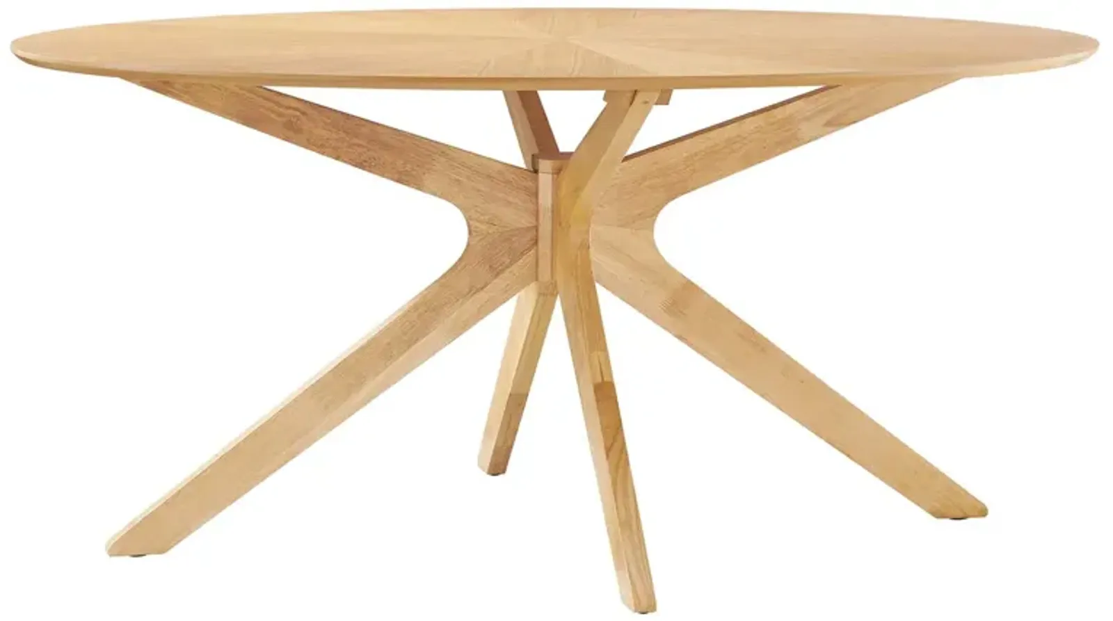 Crossroads 63" Oval Wood Dining Table