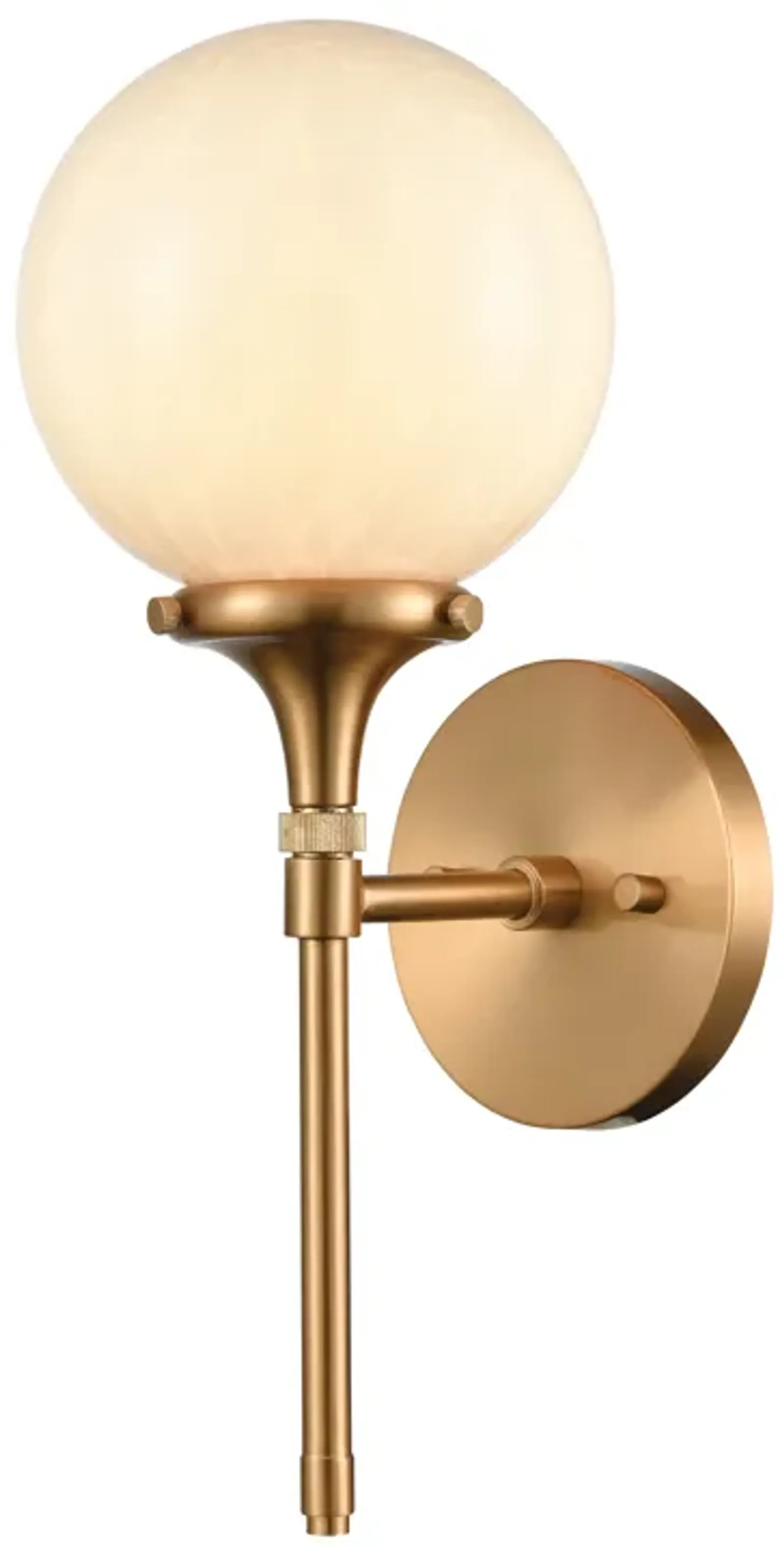 Beverly Hills 15" High 1-Light Sconce - Satin Brass