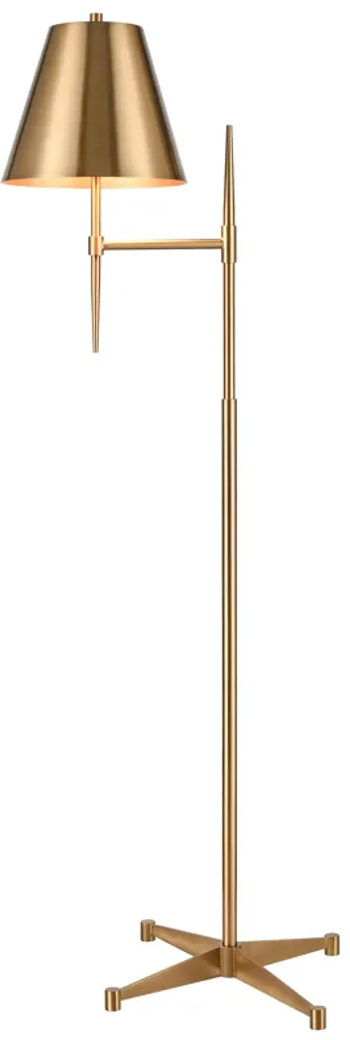 Otus 65'' High 1-Light Floor Lamp - Aged Brass - Includes LED Bulb